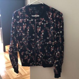 Floral Bomber Jacket